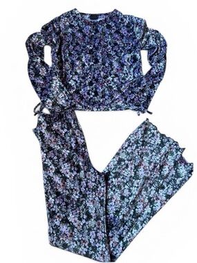 🎇🎆3for&9 Art Class Purple and black Floral set